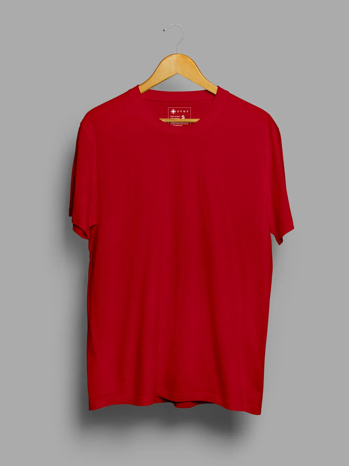 Red | Plain t shirt