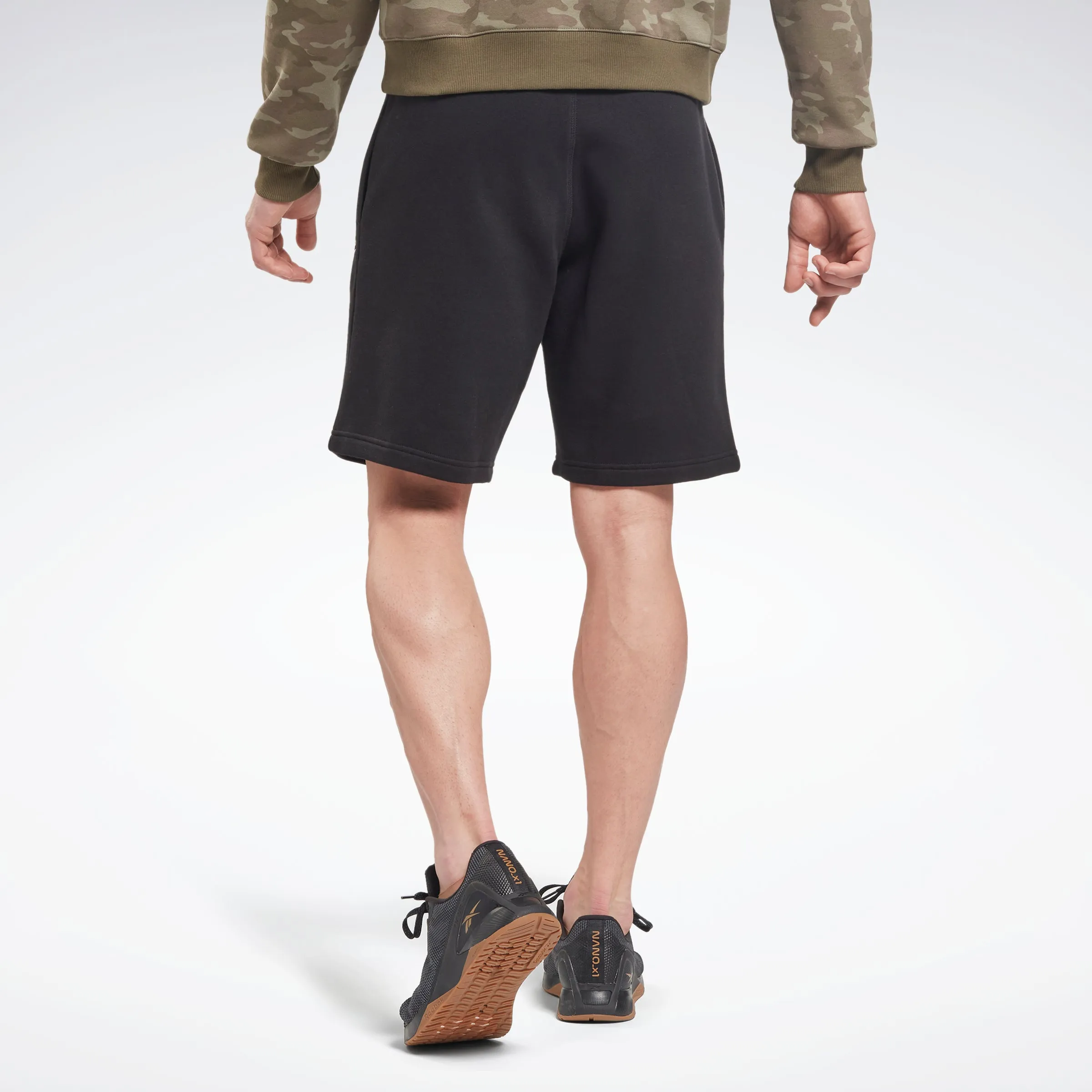 Reebok Apparel Men Reebok Identity Fleece Shorts Black