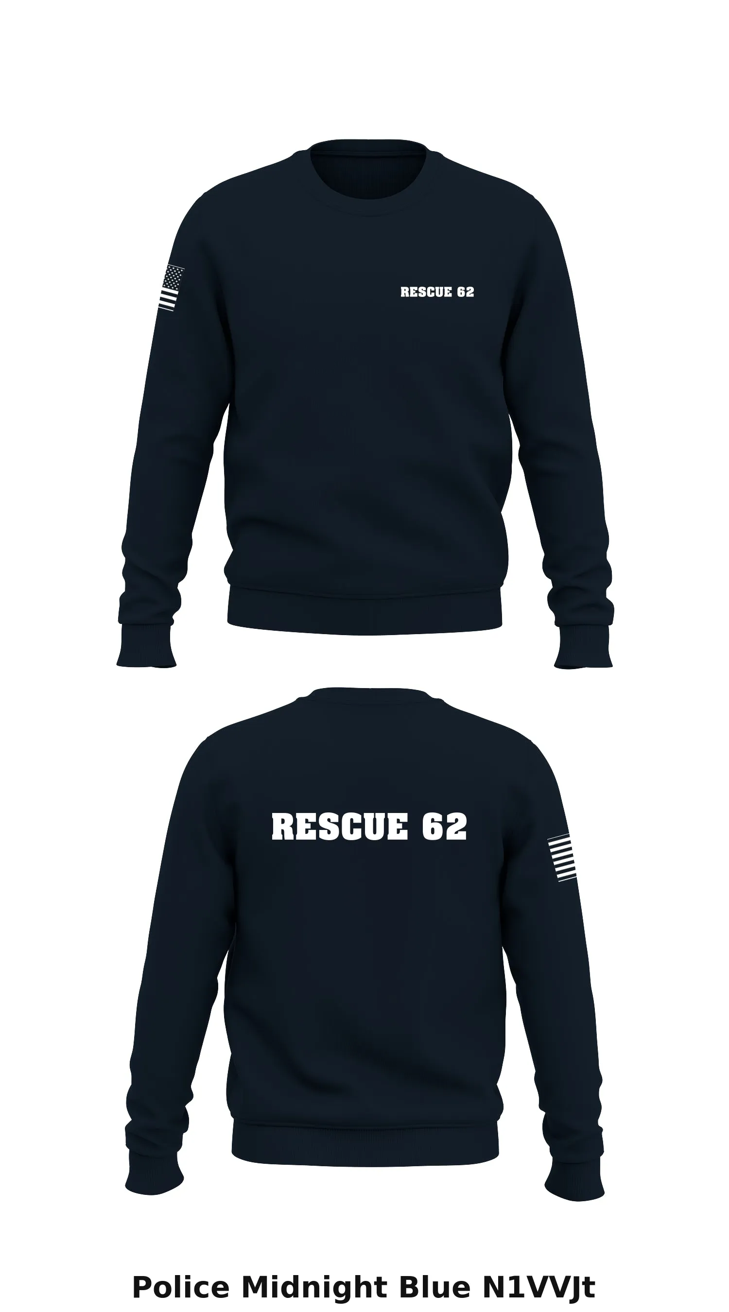Rescue 62 Store 1 Core Men's Crewneck Performance Sweatshirt - N1VVJt