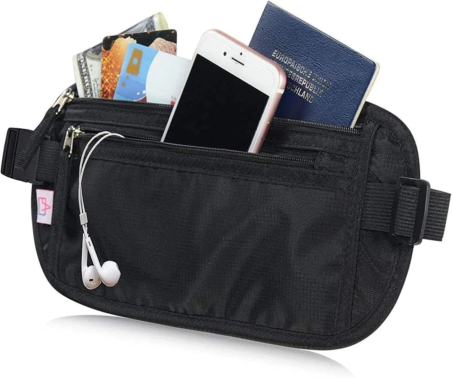 RFID Blocking Travel Wallet - Money Belt & Passport Holder