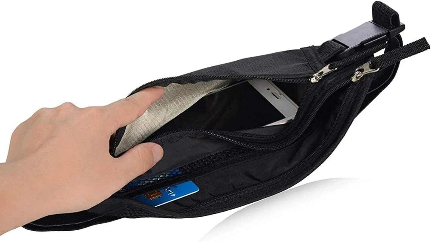 RFID Blocking Travel Wallet - Money Belt & Passport Holder