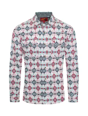 Rodeo Clothing Co. Men's Long Sleeve Shirt - Aztec Print
