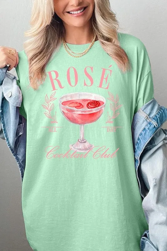 Rose Cocktail Club Graphic Plus Heavy Cotton Tee
