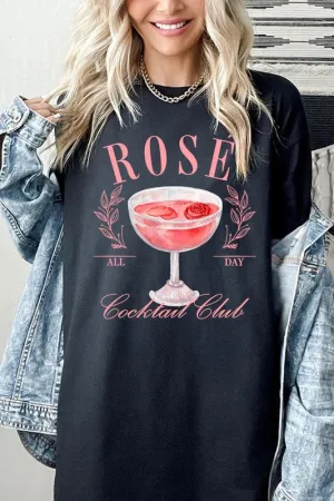Rose Cocktail Club Graphic Plus Heavy Cotton Tee