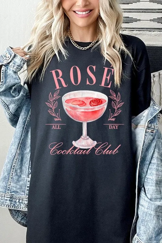 Rose Cocktail Club Graphic Plus Heavy Cotton Tee