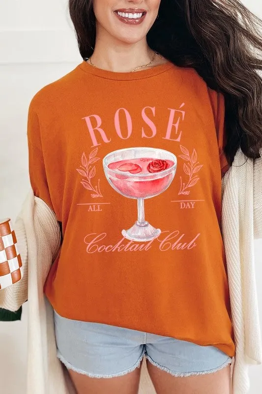 Rose Cocktail Club Graphic Plus Heavy Cotton Tee
