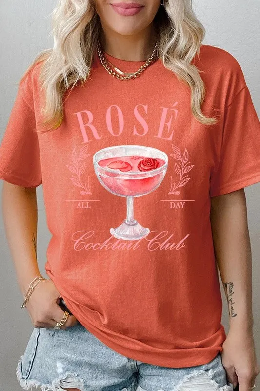 Rose Cocktail Club Graphic Plus Heavy Cotton Tee
