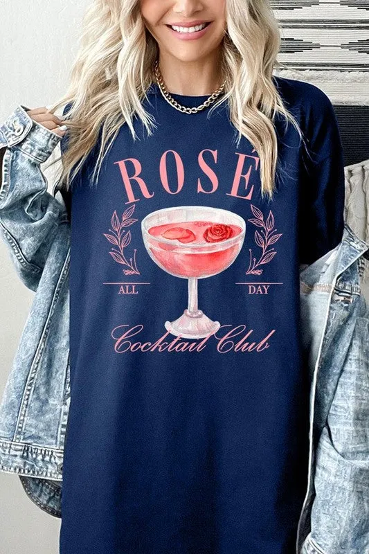 Rose Cocktail Club Graphic Plus Heavy Cotton Tee