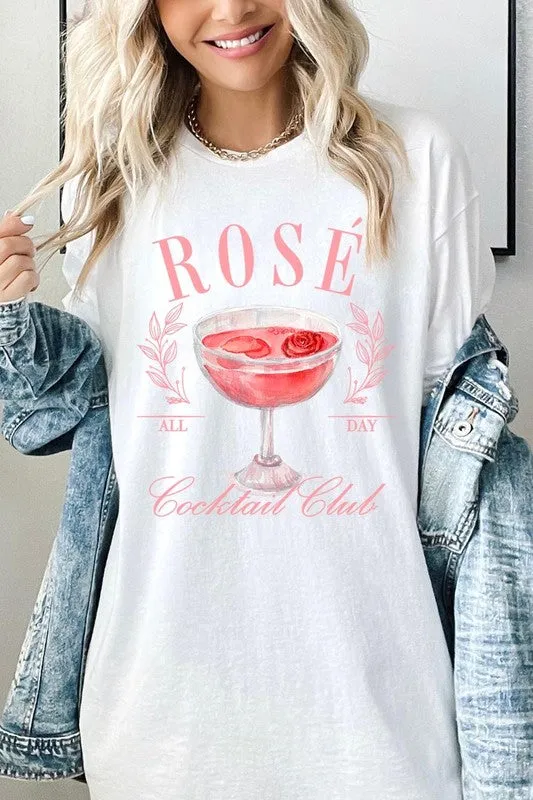 Rose Cocktail Club Graphic Plus Heavy Cotton Tee