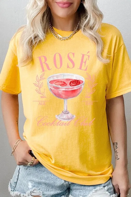 Rose Cocktail Club Graphic Plus Heavy Cotton Tee