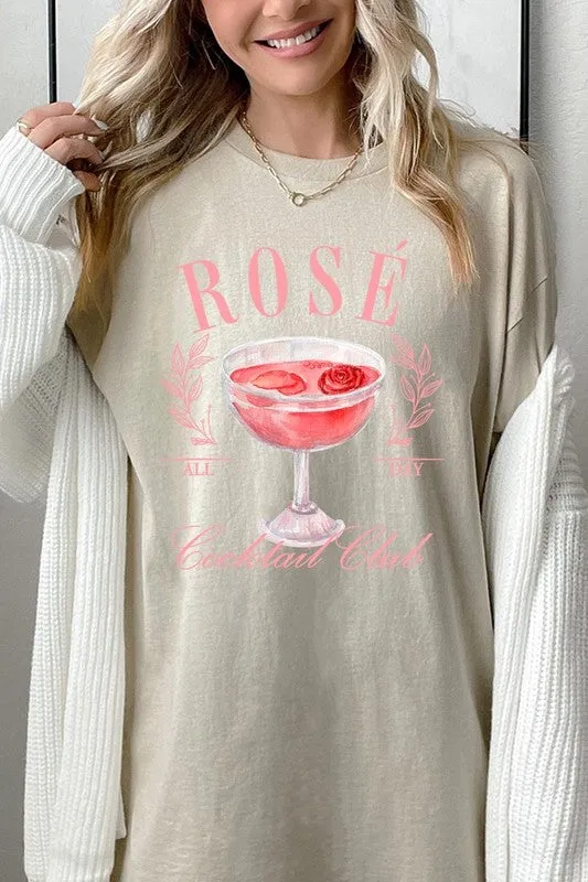 Rose Cocktail Club Graphic Plus Heavy Cotton Tee
