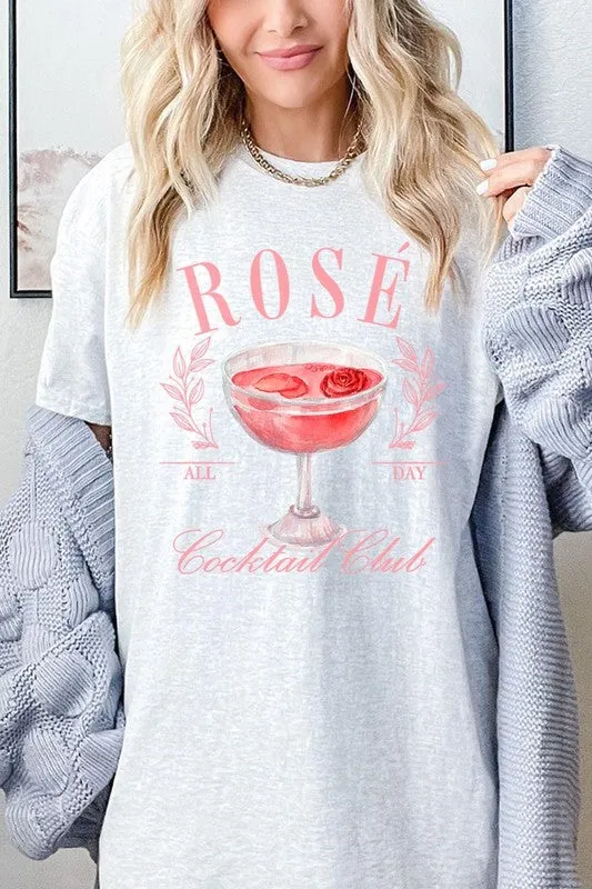 Rose Cocktail Club Graphic Plus Heavy Cotton Tee