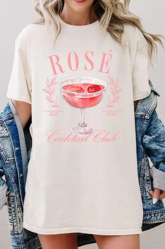 Rose Cocktail Club Graphic Plus Heavy Cotton Tee