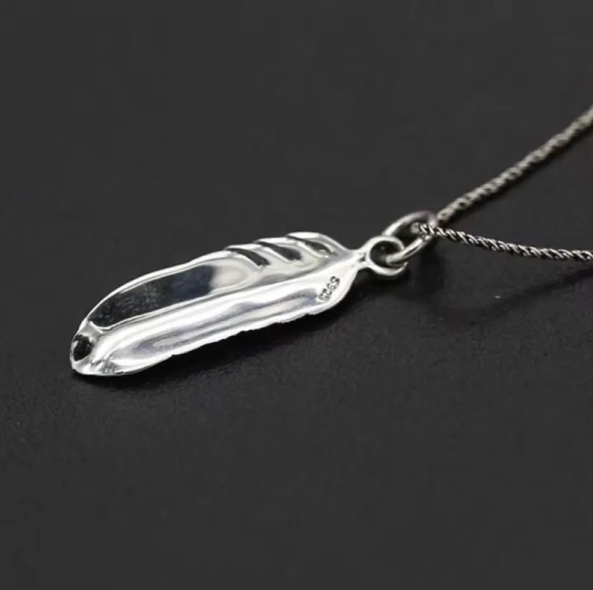 S925 Eagle Wing Feather Pendant