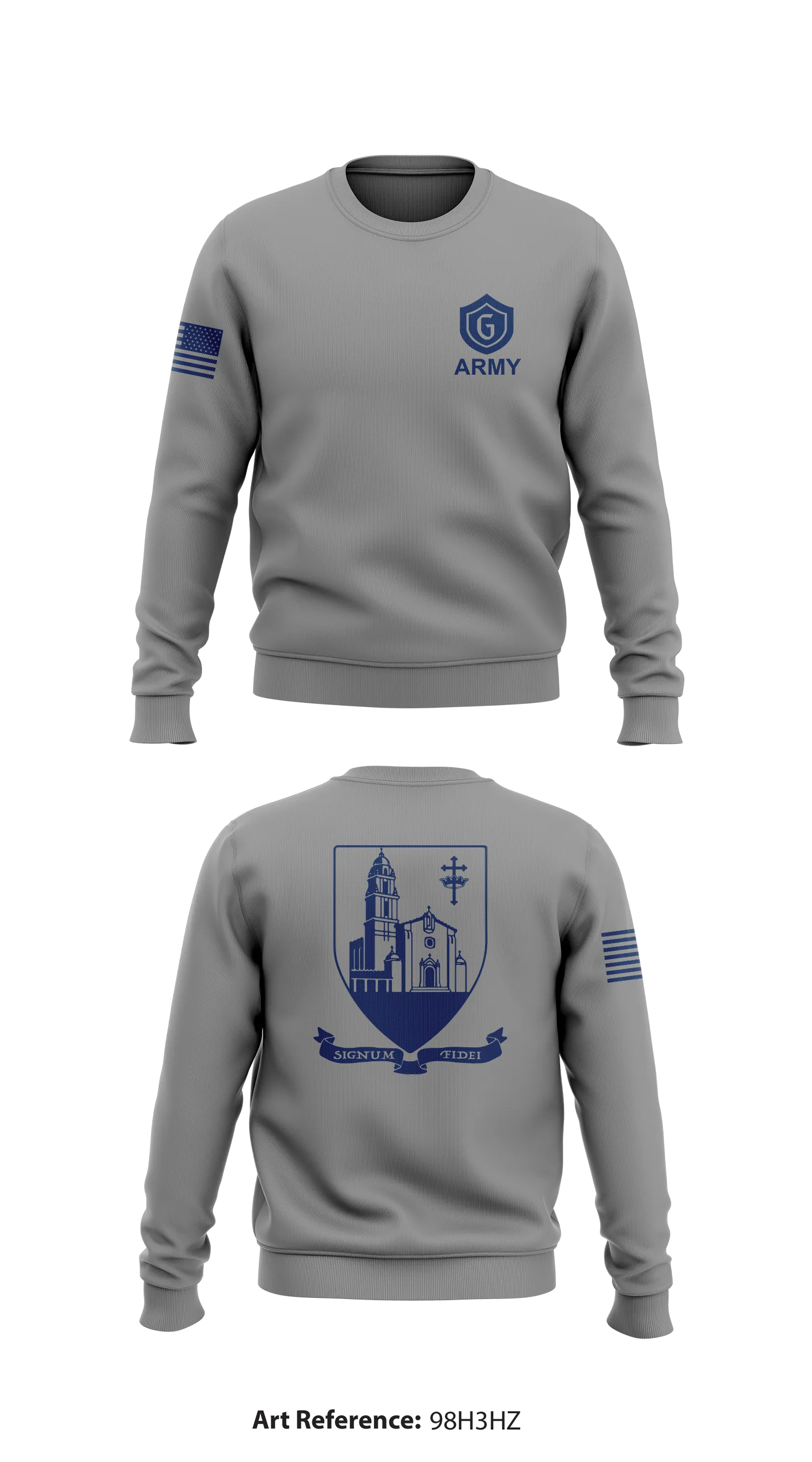 Saint Mary's Army ROTC Store 1 Core Men's Crewneck Performance Sweatshirt - 98h3hz