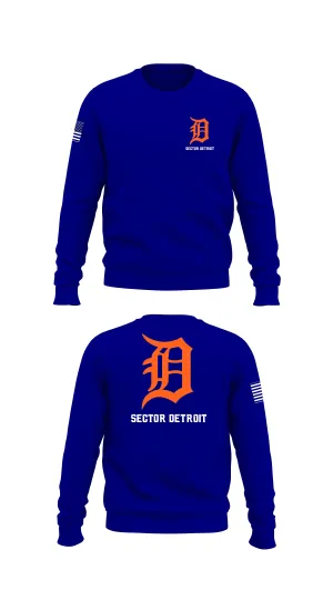 Sector Detroit Store 1 Core Men's Crewneck Performance Sweatshirt - 52449857521