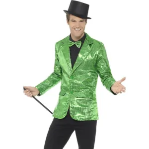 Sequin Jacket, Green