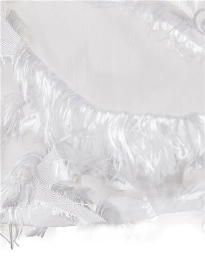 Sexy Feather Lace Long Sleeve Shirts For Men
