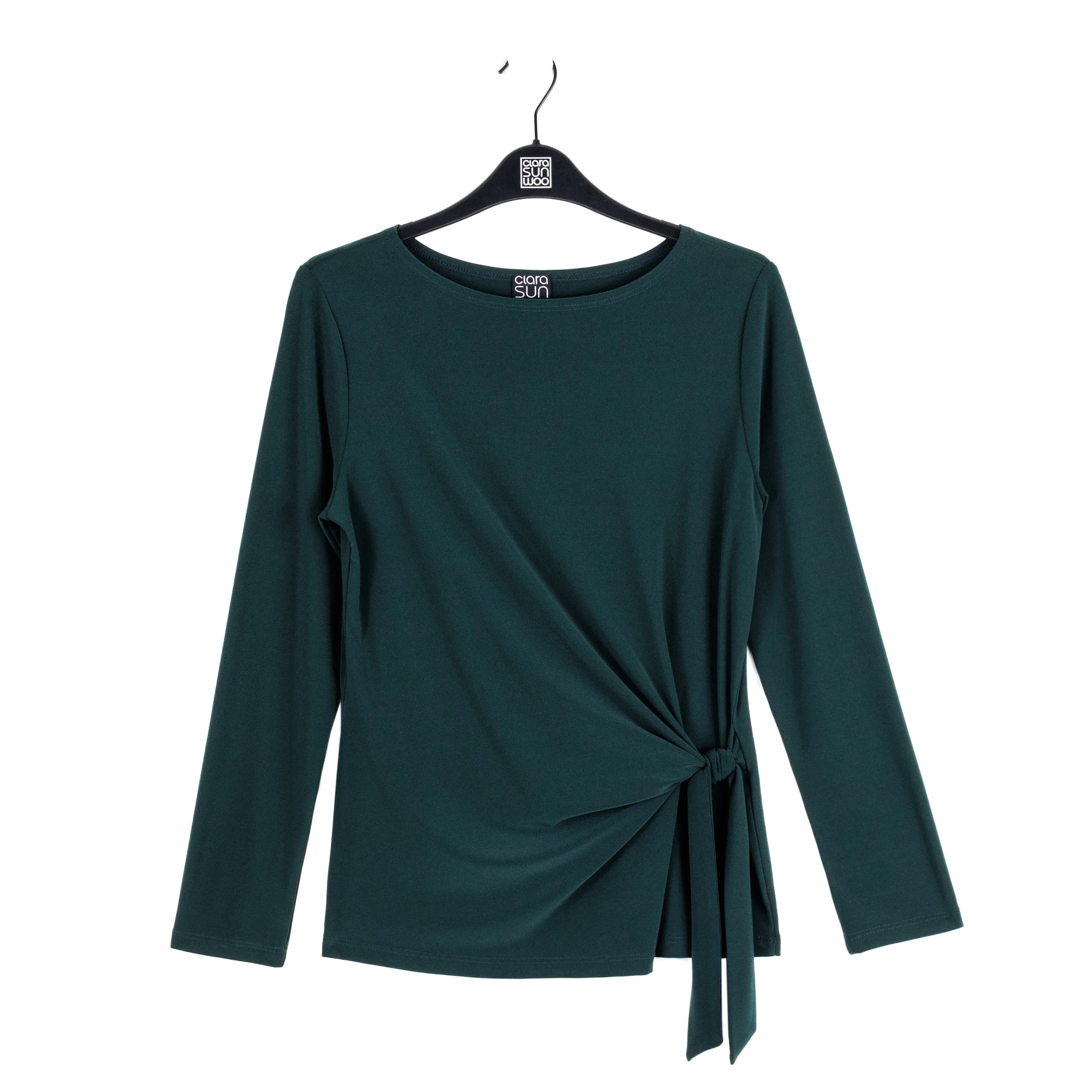 Side Tie Waist Top - Hunter Green - Final Sale!