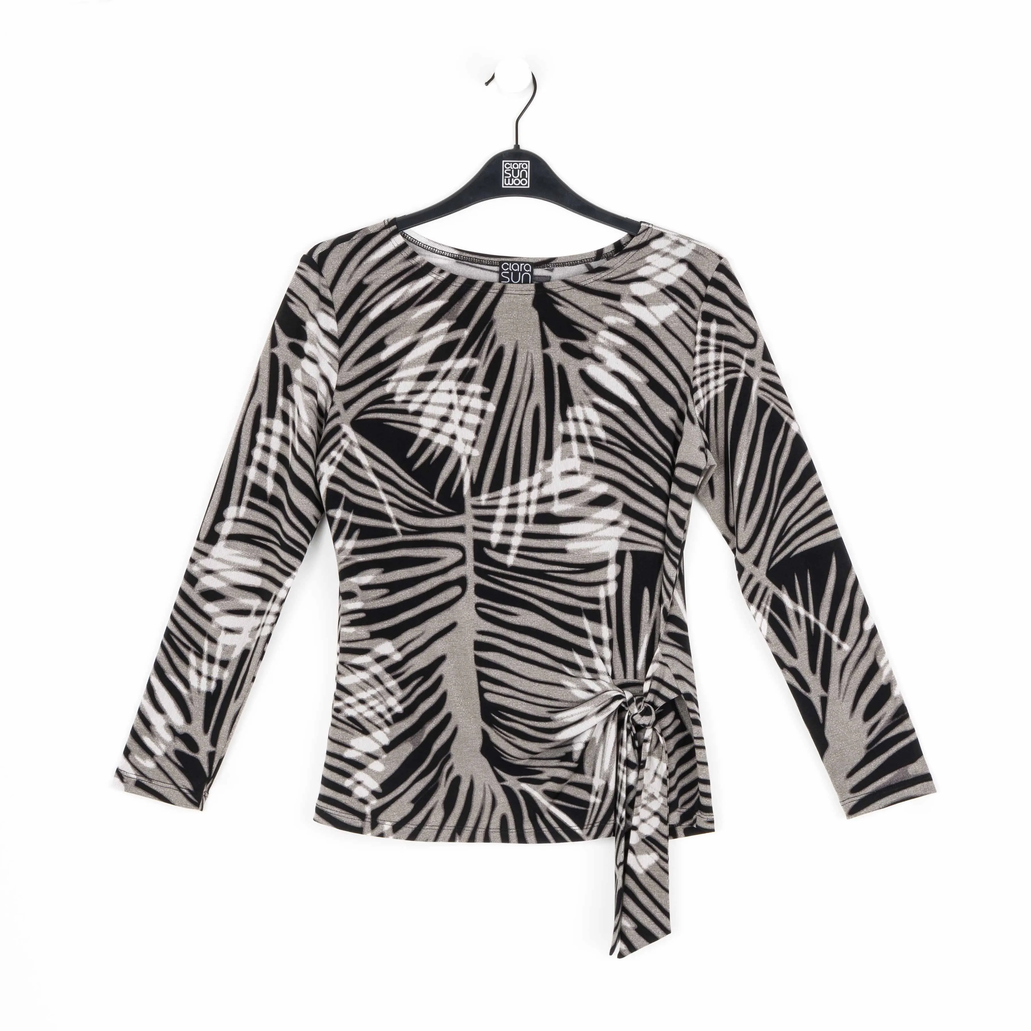 Side Tie Waist Top - Palm Leaves - Final Sale!