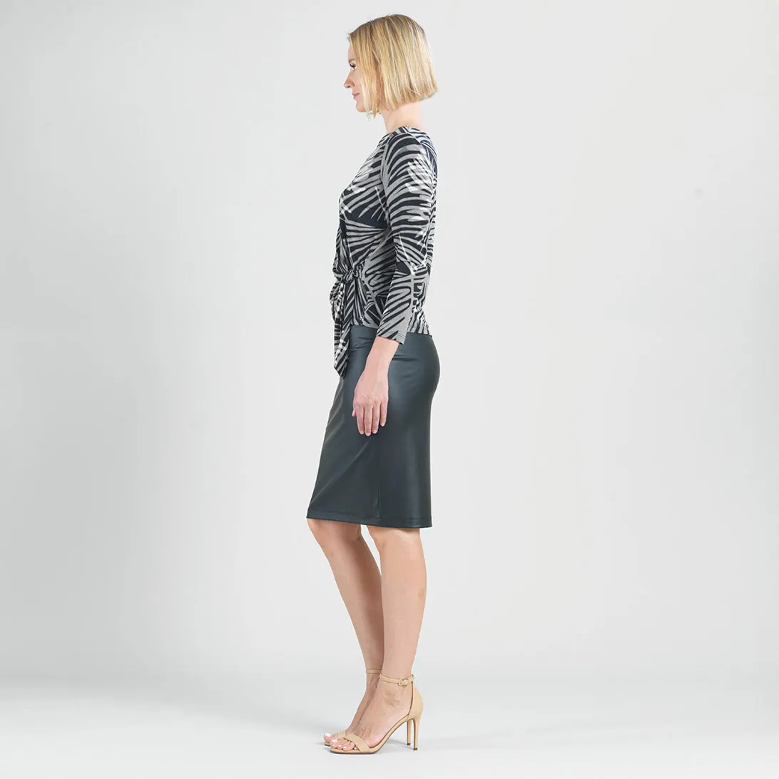 Side Tie Waist Top - Palm Leaves - Final Sale!