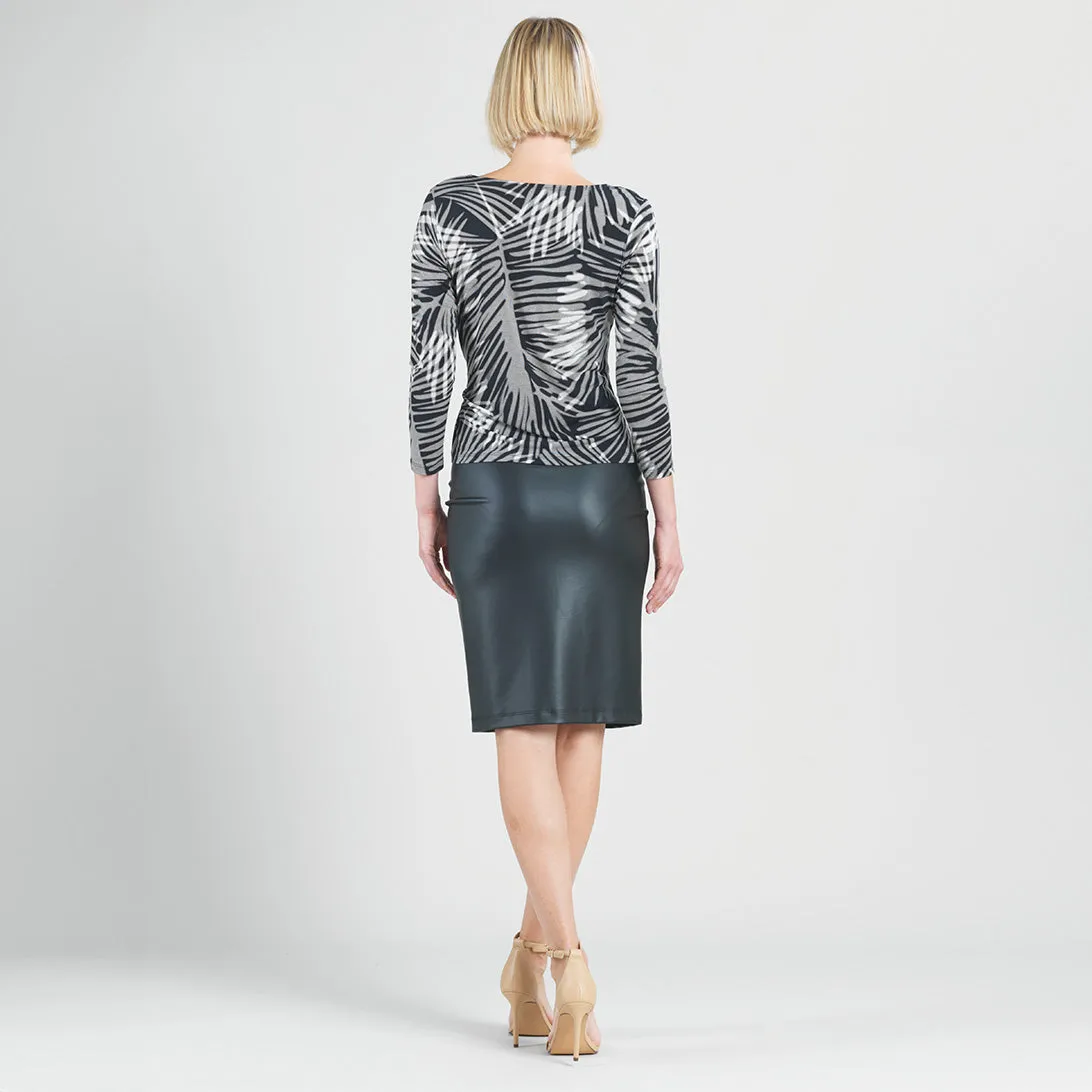 Side Tie Waist Top - Palm Leaves - Final Sale!