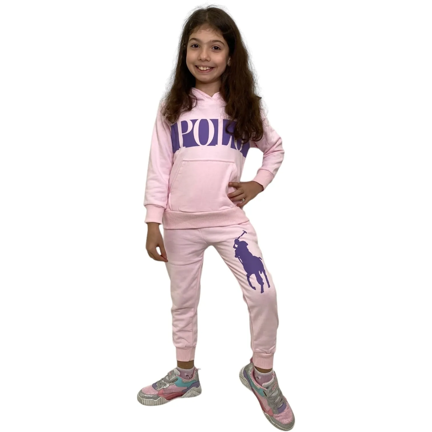 Simple Pink Jogging Set 1 S-95