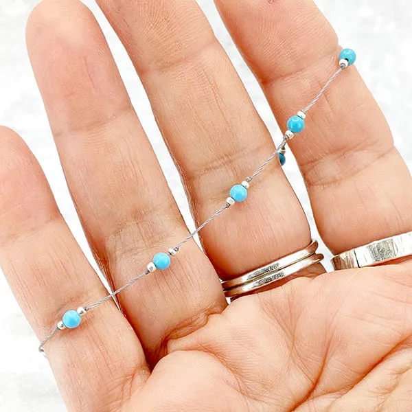 Simple Silk Bracelet Turquoise