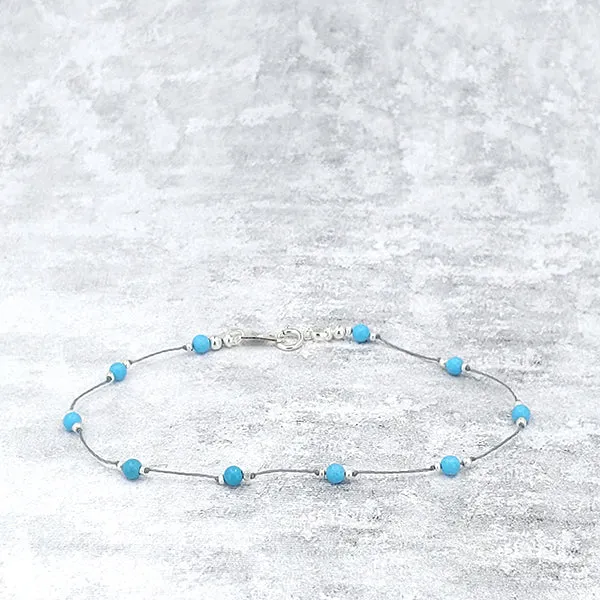 Simple Silk Bracelet Turquoise
