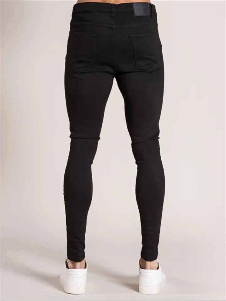 Skinny Solid Color Stretchy Jeans