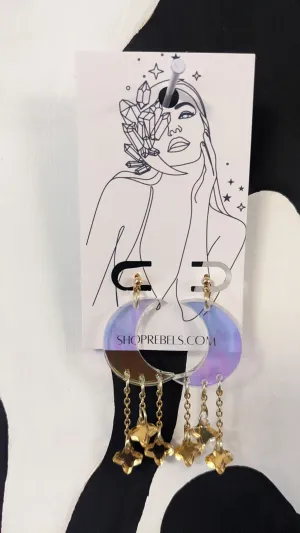 Sky Fall Lunar Acrylic Earrings