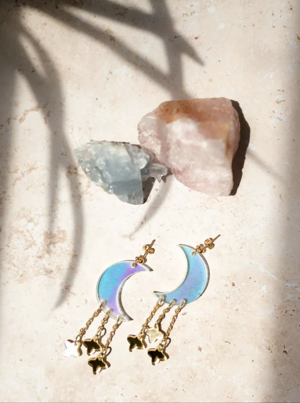 Sky Fall Lunar Acrylic Earrings