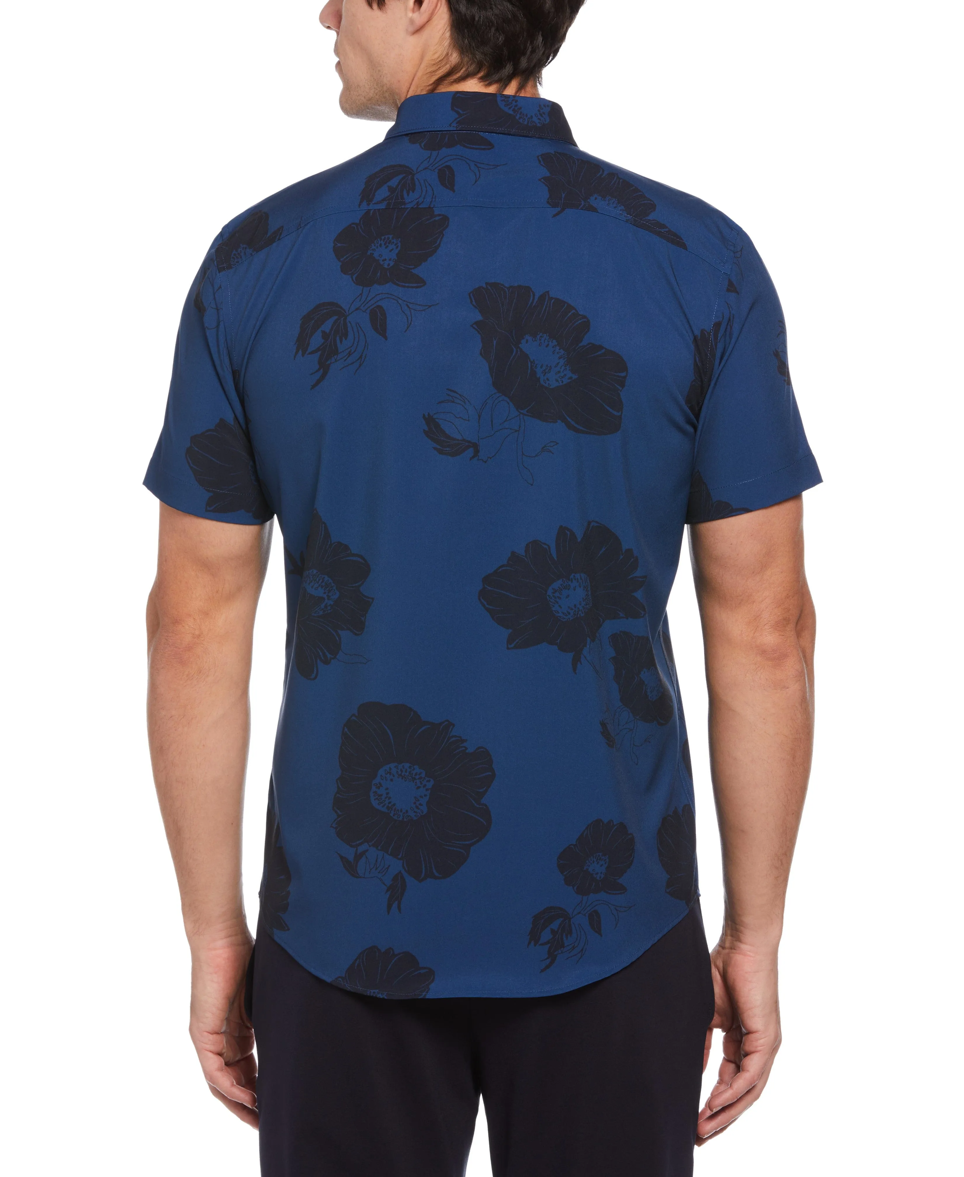 Slim Fit Contrast Floral Shirt