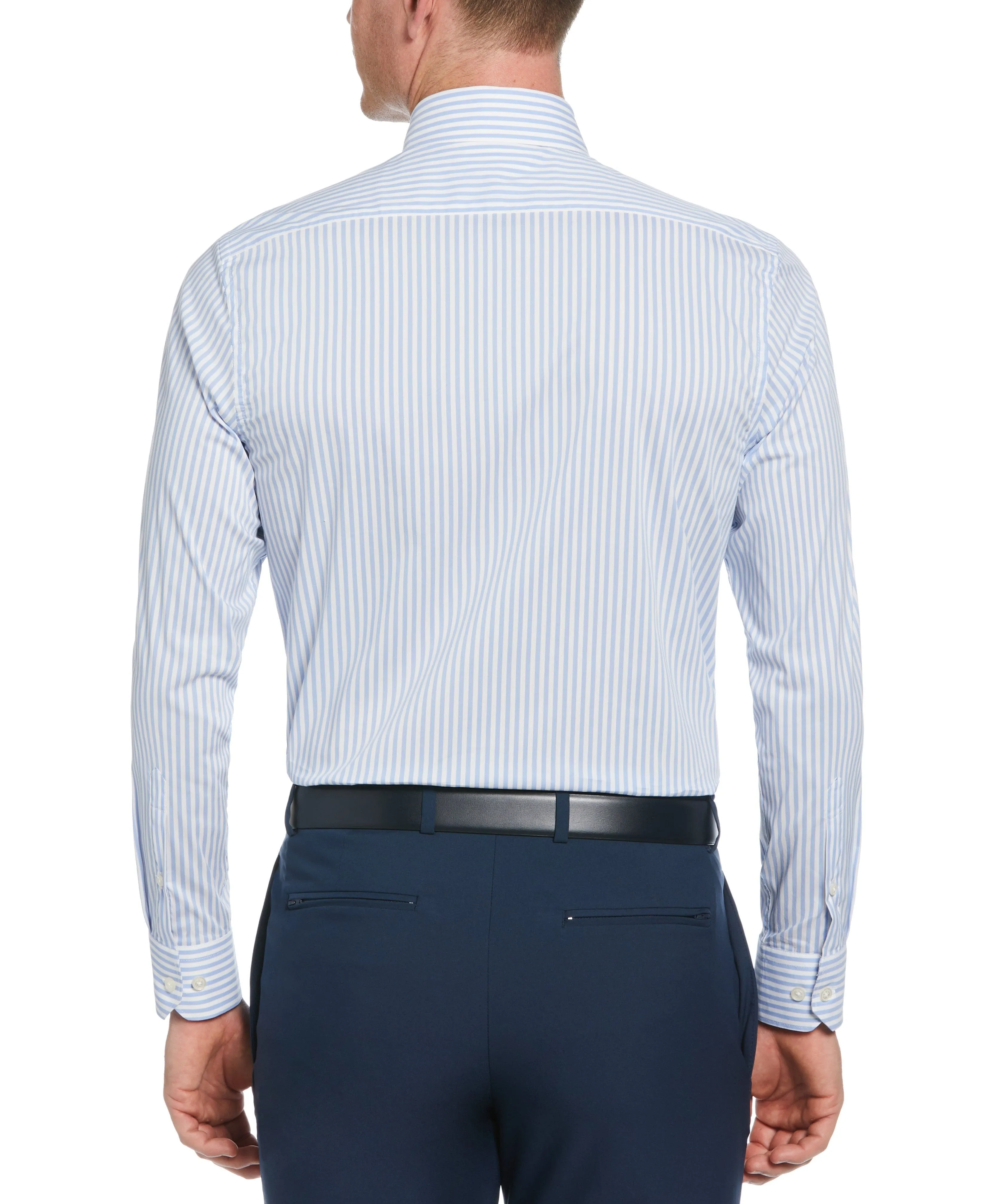 Slim Fit Striped Print Dress Shirt