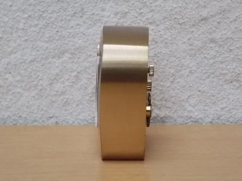 Small Swiza 8-Day Small Brass Wind Up Clock