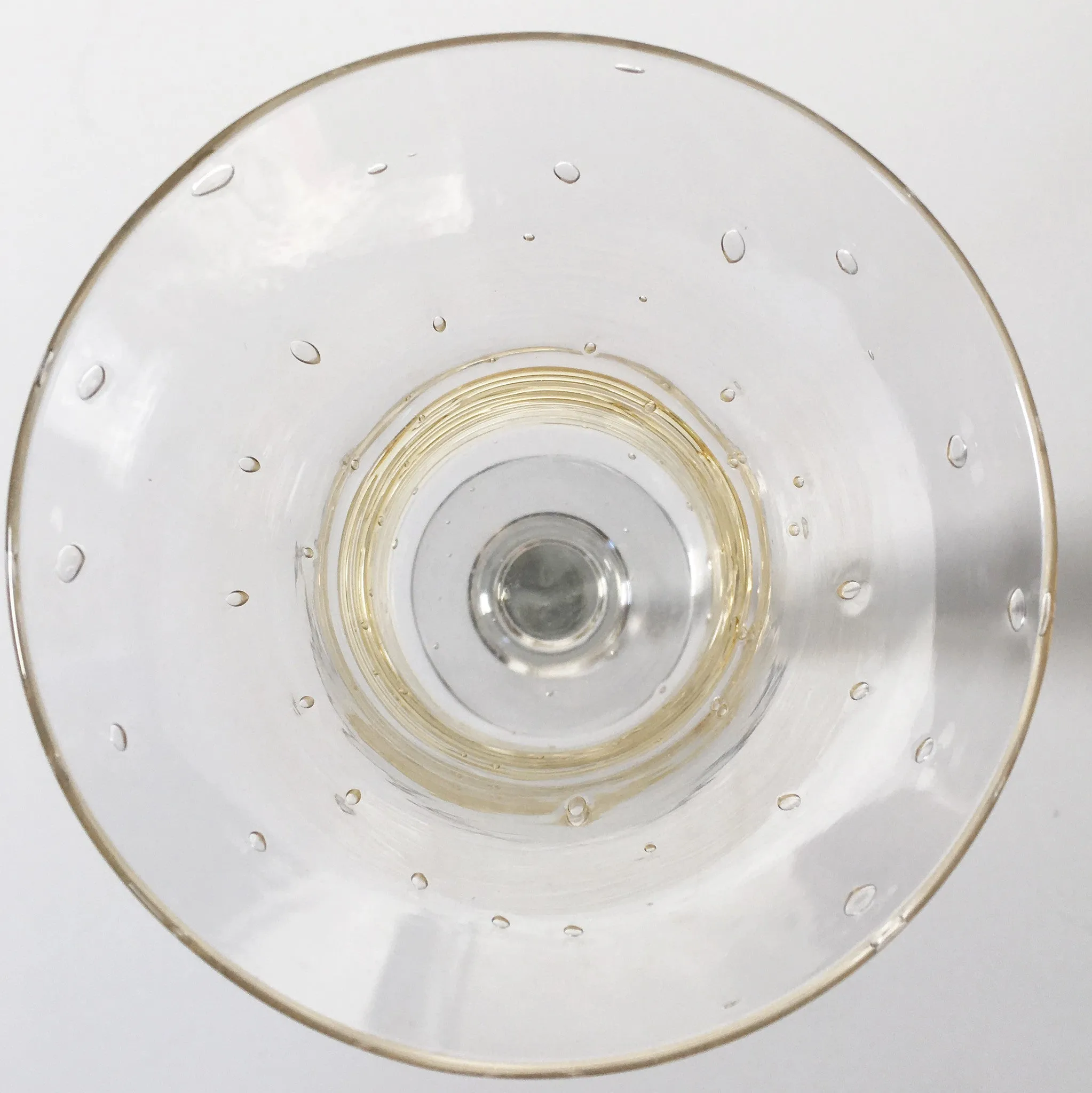 SOLD American H.C. Fry Glass Set of 16 Wine Glasses with Gold Threads