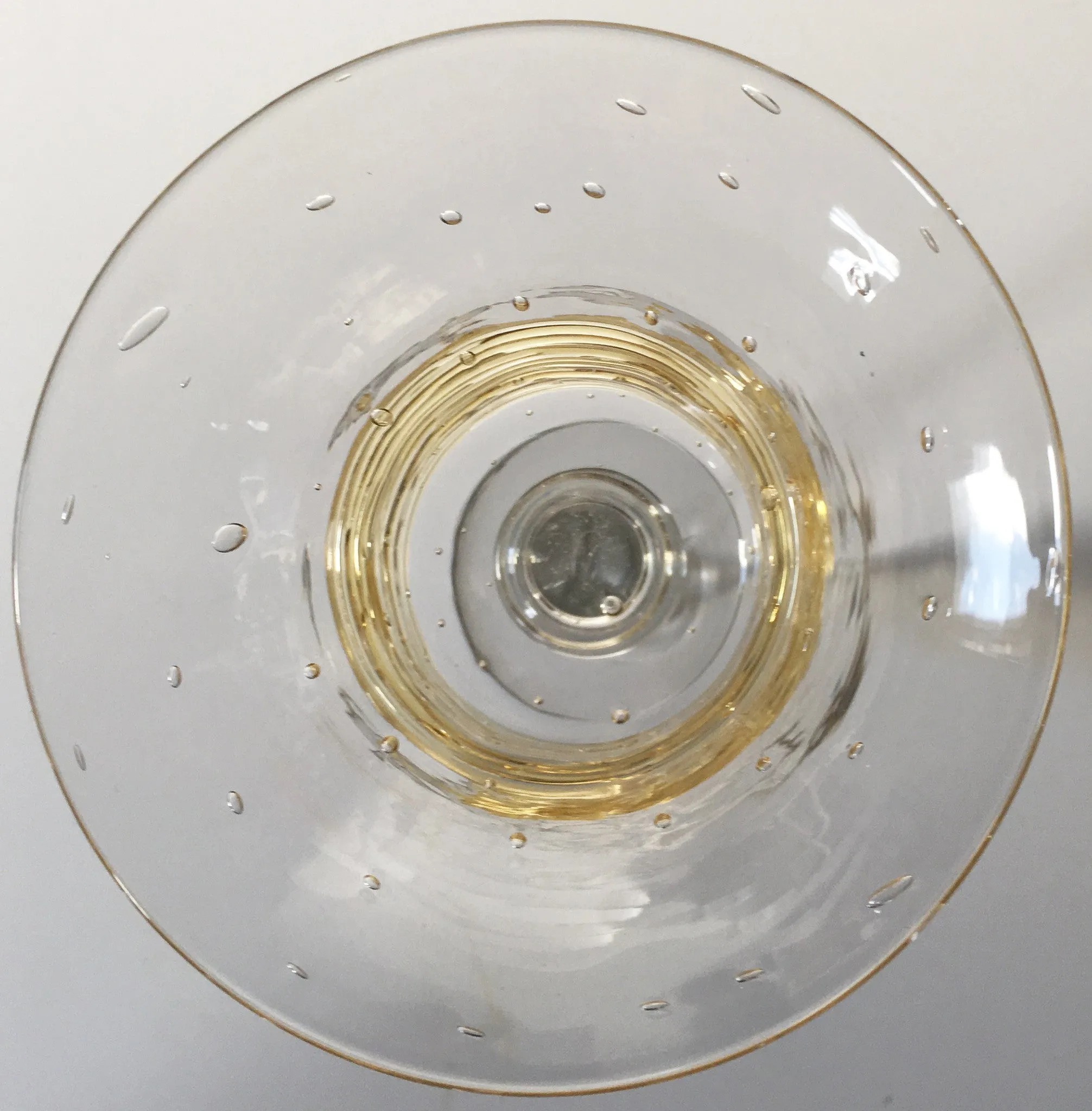SOLD American H.C. Fry Glass Set of 16 Wine Glasses with Gold Threads