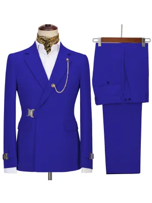 Solid Color Hot Sale Slim Fit 2 Piece Men's Suits