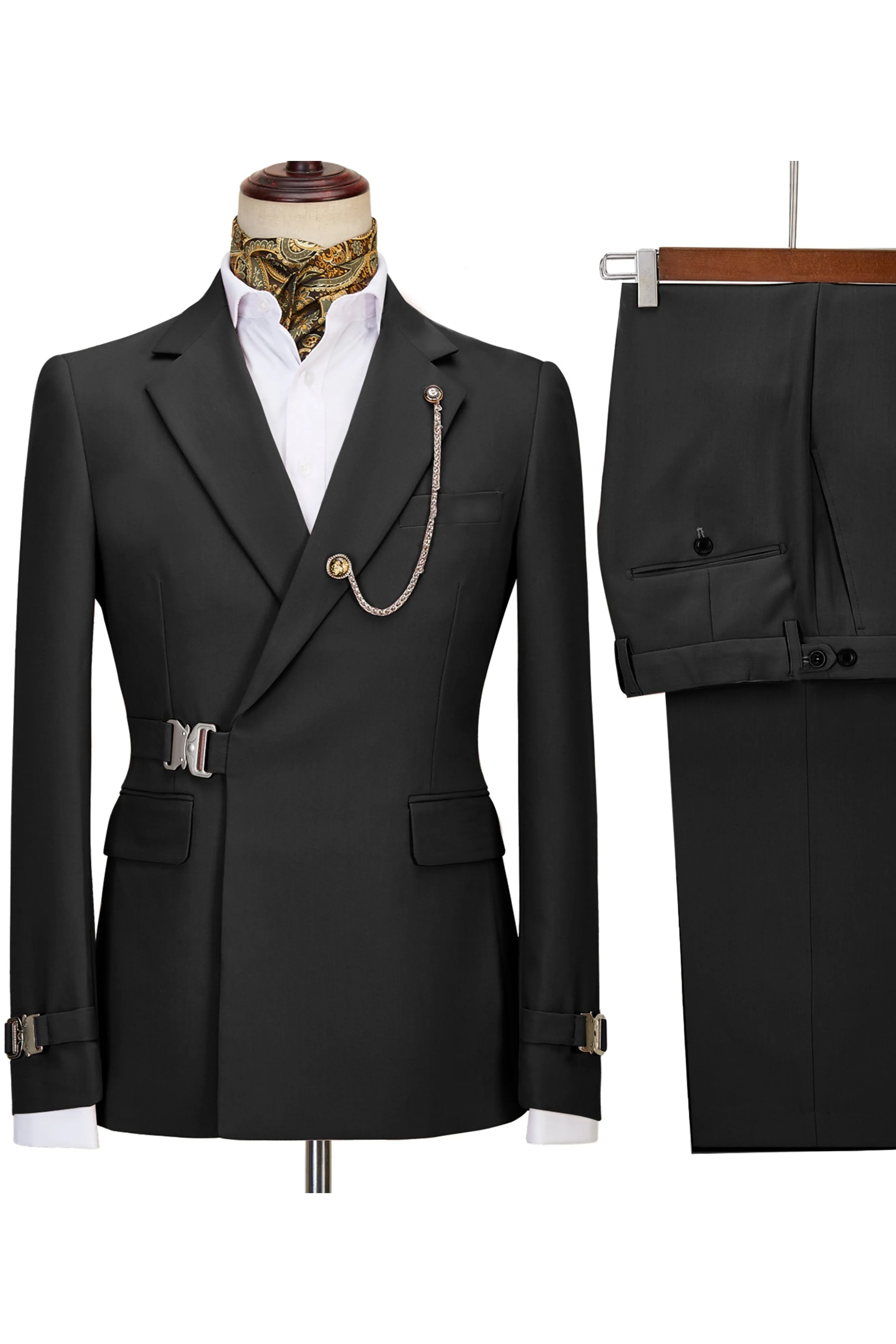 Solid Color Hot Sale Slim Fit 2 Piece Men's Suits
