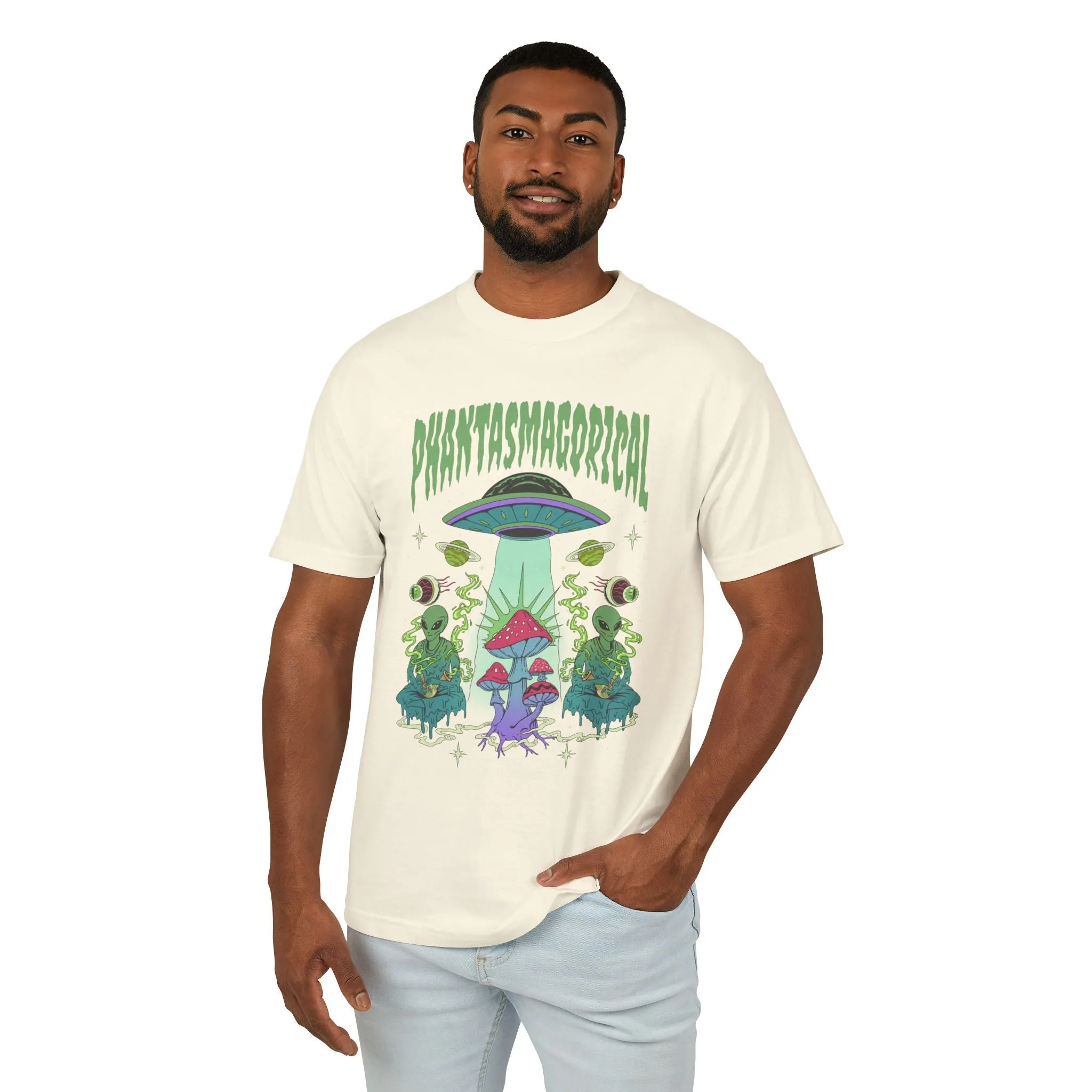 Space Trip - Unisex Garment-Dyed Heavyweight Cotton Tee