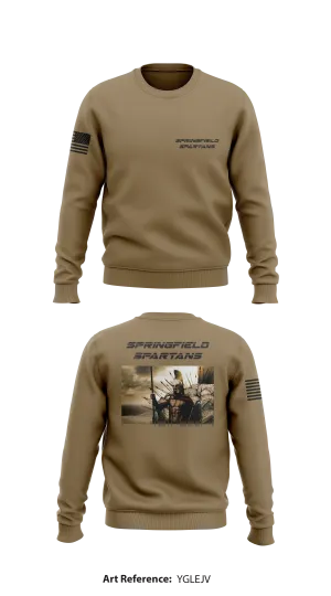 Springfield Spartans  Store 1 Core Men's Crewneck Performance Sweatshirt - YGLejV