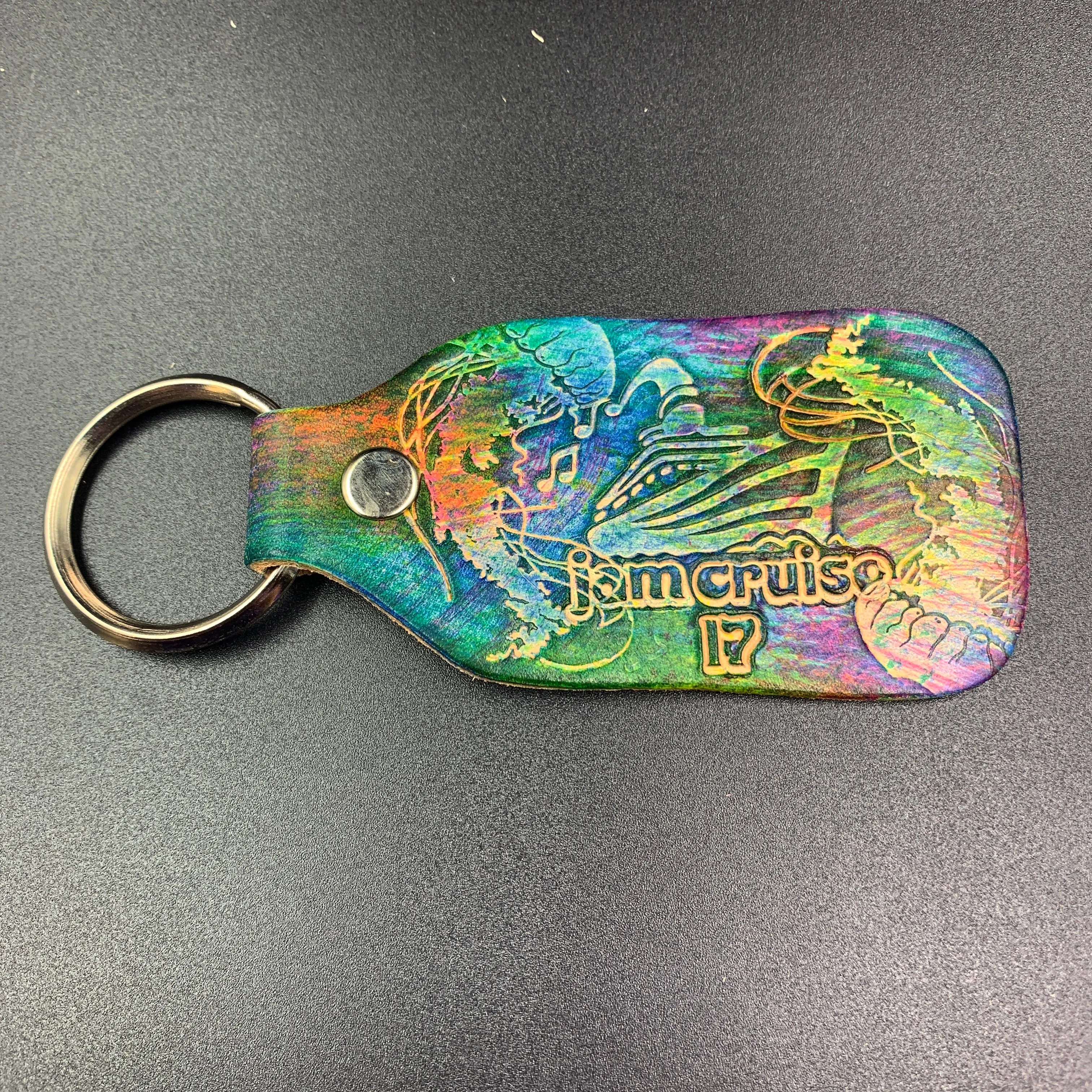Stamped Leather Keychain - Festival Special
