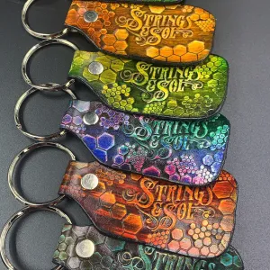 Stamped Leather Keychain - Festival Special