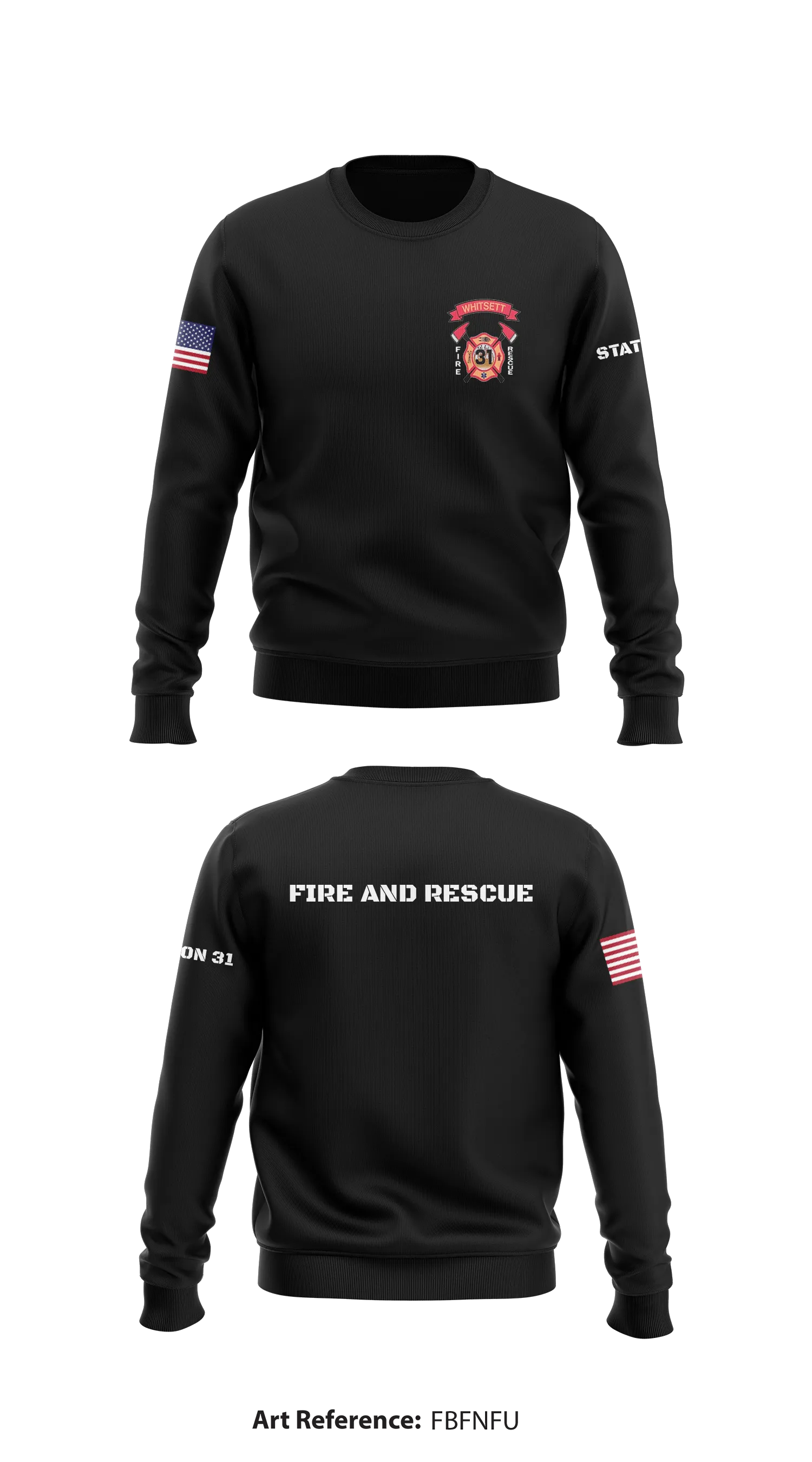 Station 31  Store 1 Core Men's Crewneck Performance Sweatshirt - FBFNFu
