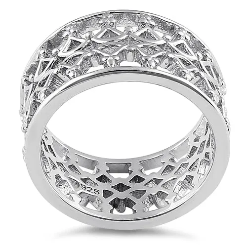 Sterling Silver Modern Elegant Ring