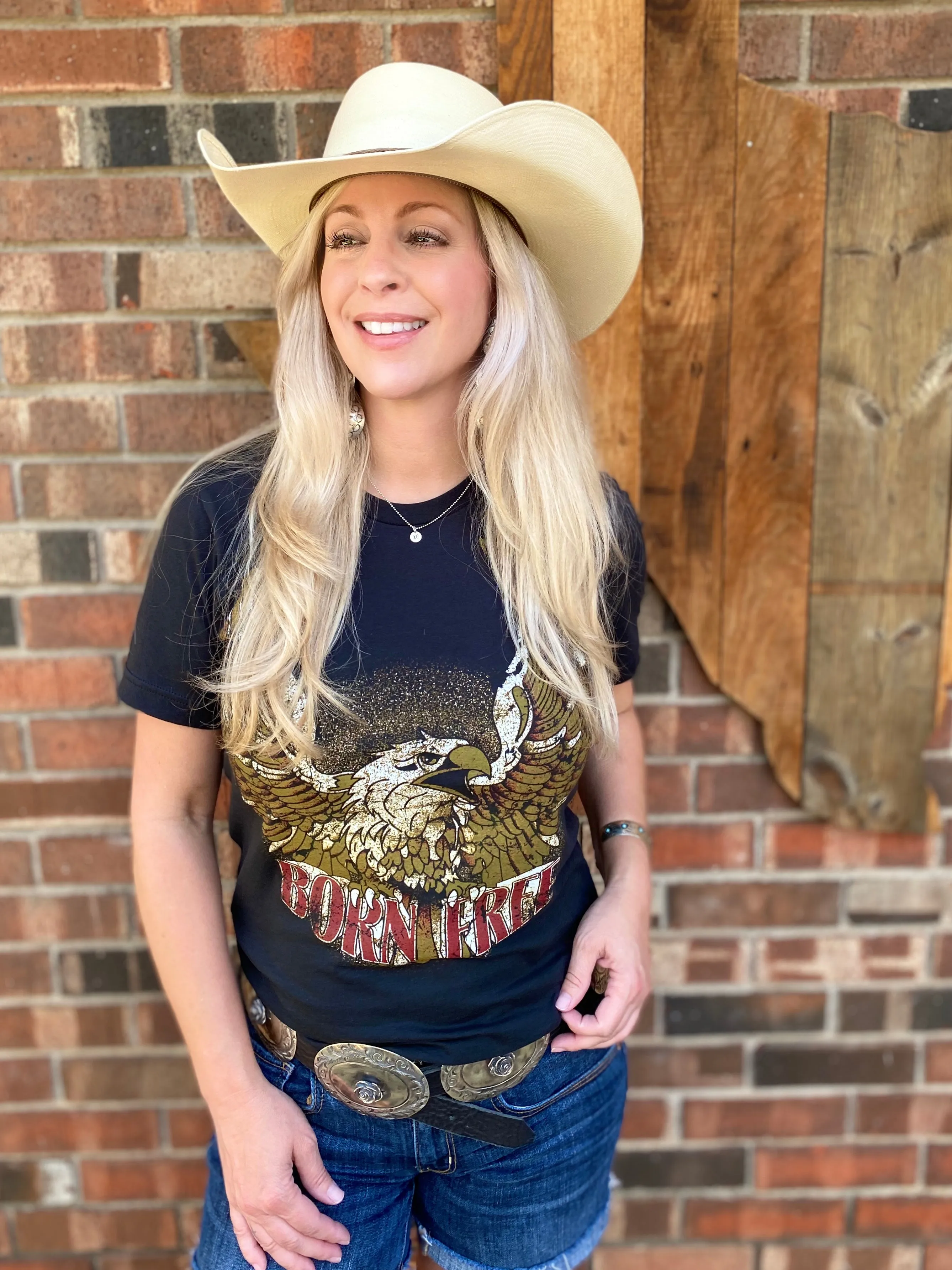 T-Shirt, Born Free Unisex T-Shirt, Size Large - Sale!