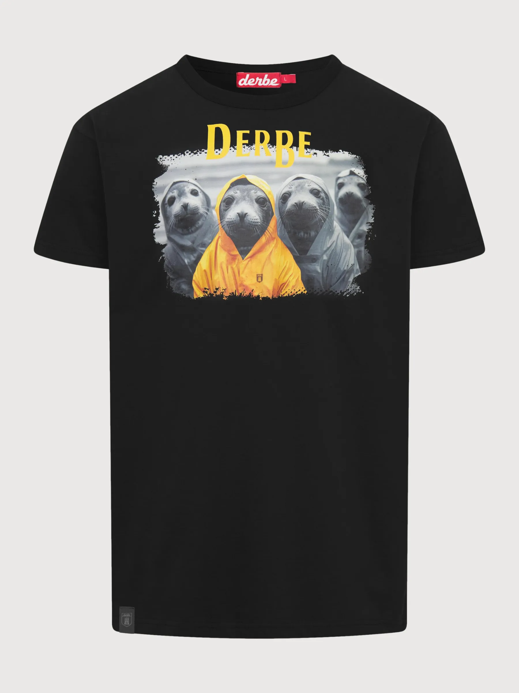 T-Shirt Robbentour Black Man Cotton | Derbe
