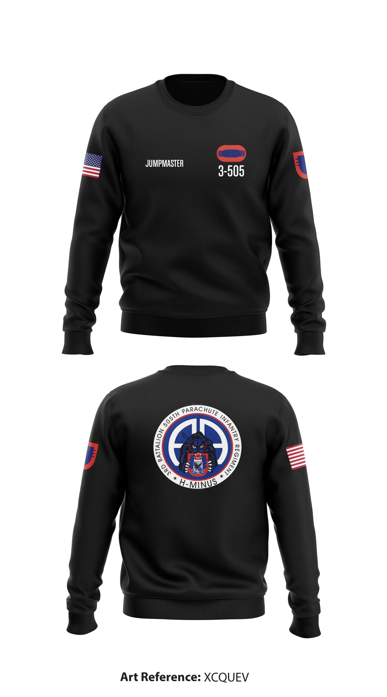 Task Force 3/505 Store 1 Core Men's Crewneck Performance Sweatshirt - xcqUEV