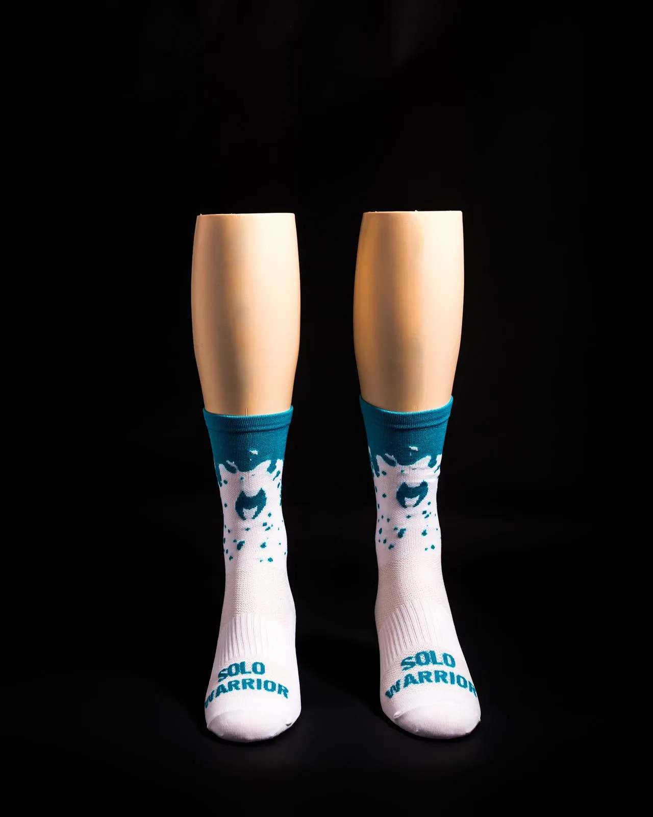 The Drip White/Mint Solo Warrior Socks