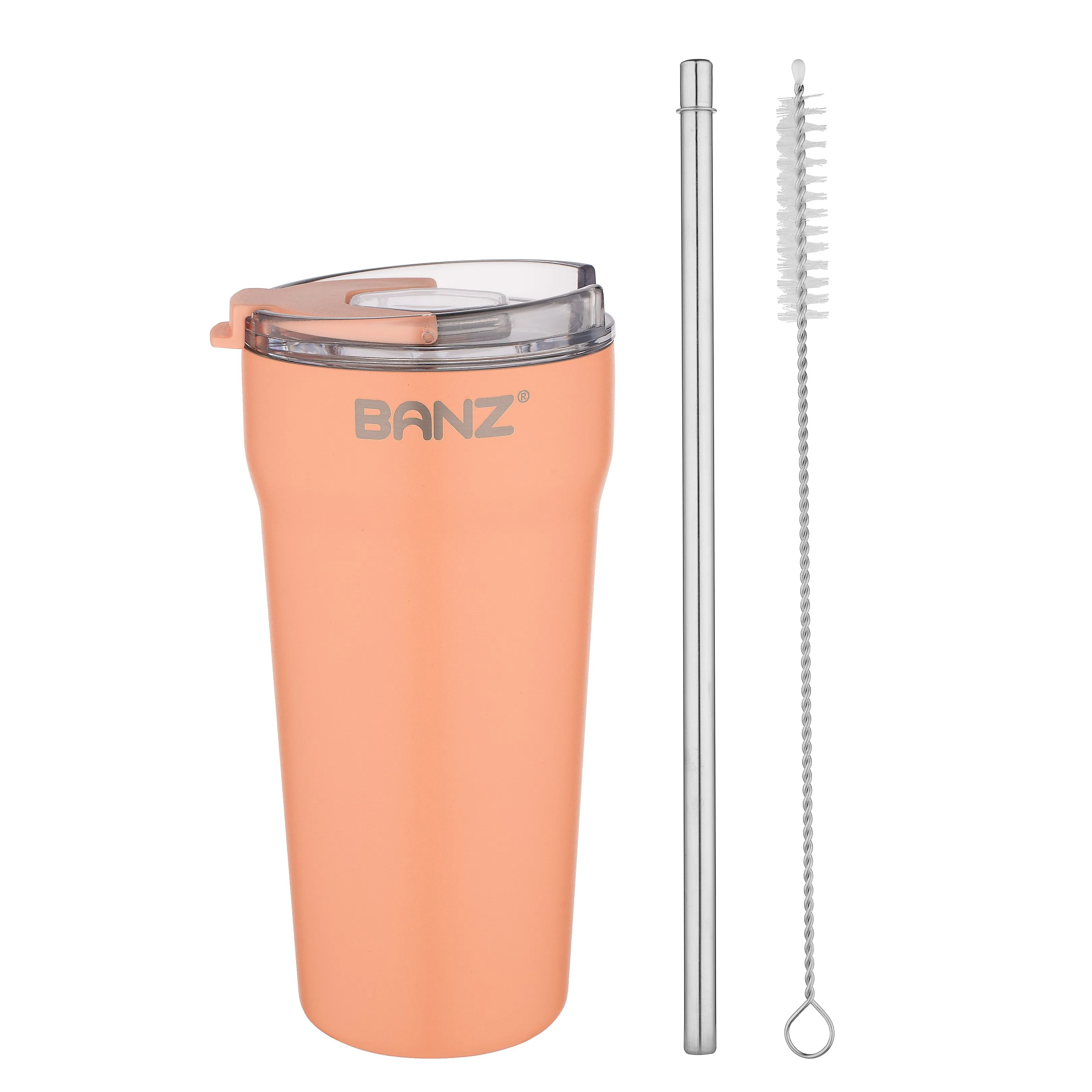 Travel Cup (Only 18oz come with with free stainless steel straw and cleaner)